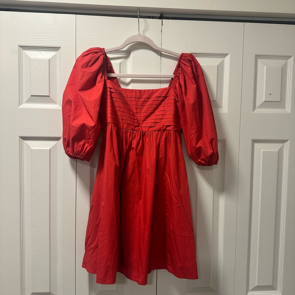 Abercrombie & Fitch Emerson Poplin Puss Sleeve Mini - Picture 4 of 6